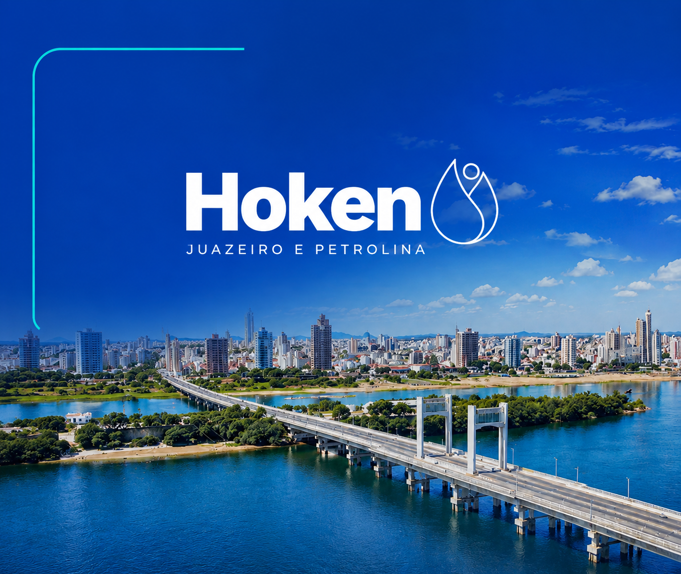 Vista da Ponte Presidente Dutra e do Rio São Francisco em Petrolina-Juazeiro